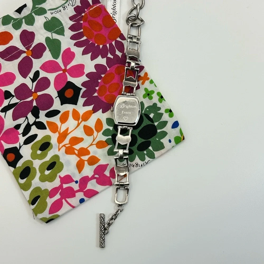 Brighton Essex Watch Rectangle Heart Links 8